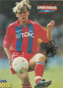 CRYSTAL PALACE: SIMON RODGER SIGNED A4 (12x8) MAGAZINE PICTURE+COA - Picture 1 of 1