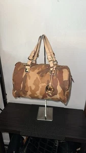 Michael Kors Grayson Camouflage Satchel Purse - Picture 1 of 12
