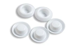50 Hole Plugs 1/2" BP Recessed White - Picture 1 of 2