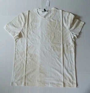NWT BANANA REPUBLIC MEN'S WHITE & TAN PALM GRAPHIC TEE SZ L 629714 - Picture 1 of 4