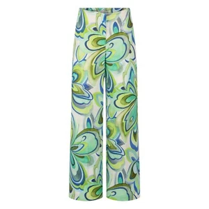 RAFFAELLO ROSSI Leinen Hose Aghata Mustergrün blau UVP: 199€ - Bild 1 von 3