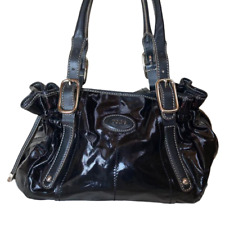 TOD'S PVC x nylon popular black color handbag shoulder bag from Japan 202305M