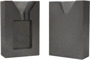 1 Troy Ounce Silver Rectangular Two Part Split Graphite Ingot Mold Precious Meta - Picture 1 of 2