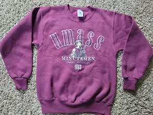 Vtg UMASS Minutemen 1863 Galt Sand Sweatshirt Sz Womens S 8-10 - Picture 1 of 5