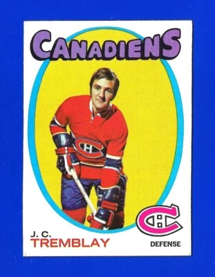 1971-72 Topps HOCKEY #130 J.C. TREMBLAY EX+/EXMINT MONTREAL CANADIENS (SB4) - Image 1 of 2