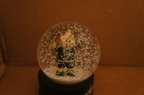 Texas Stars Minor Lea. Hockey Promo snow-globe with Ringo the mascot FREE SH Cover