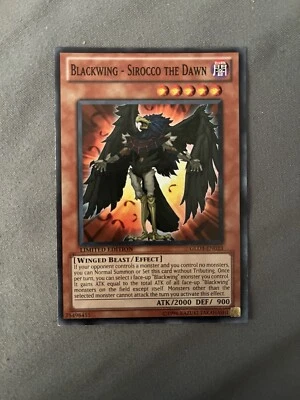 Yugioh! Blackwing - Sirocco the Dawn - GLD3-EN023 - Limited Edition - LP - Image 1 of 3