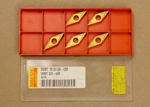 5 Sandvik VBMT 16 04 04-UM 4015 Carbide Inserts VBMT 331-UM 4015 - Picture 1 of 1