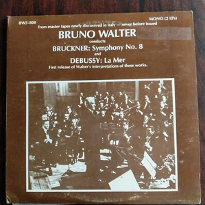 Bruno Walter - Bruckner 8 & Debussy - La Mer 1982 BWS-808 MONO NM/VG - Bild 1 von 8