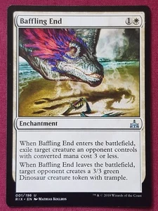 Magic The Gathering RIVALS OF IXALAN BAFFLING END white card MTG - Imagen 1 de 2