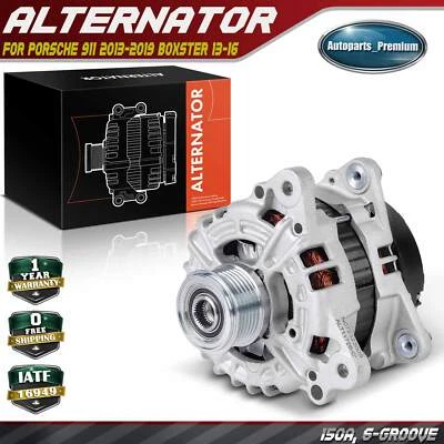 Alternator for Porsche 911 2013-2019 Boxster 2013-2016 Cayman 2014-2016 150 Amp - Image 1 of 4