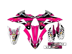 2014-2021 KX 85 MAYHEM Pink Senge Graphics Kit Compatible with Kawasaki - Imagen 1 de 10