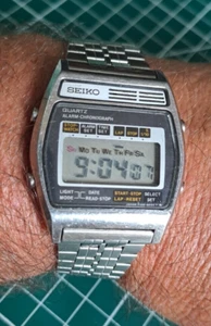 Rare Vintage (1979) Seiko A158-5040 LCD Watch Japan *Working Good Condition* - Picture 1 of 12