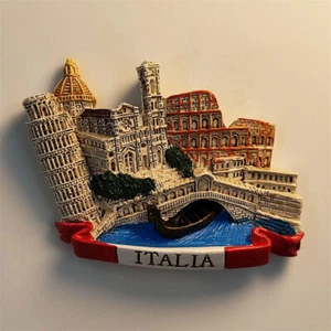 Italia Landmarks Combinar Imán de Nevera Pegatina de Refrigerador Hogar Resina Recuerdo - Imagen 1 de 4