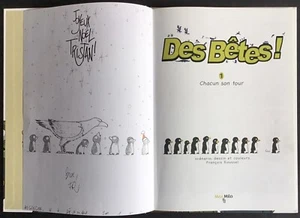 DES BÊTES ! tome 1 Chacun son tour Ré. 2010 + dessin dédicacé Excellent état - Picture 1 of 6
