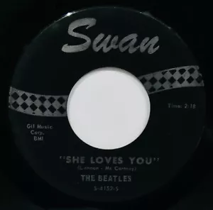 THE BEATLES~She Loves You & I'll Get You~A Fine 45~SWAN #S-4152-S-Reco Art - Imagen 1 de 2