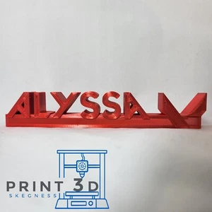 Valorant Video Game Inspired Personalised Name Ornament | 3D Printed | Desk Sign - Picture 1 of 8