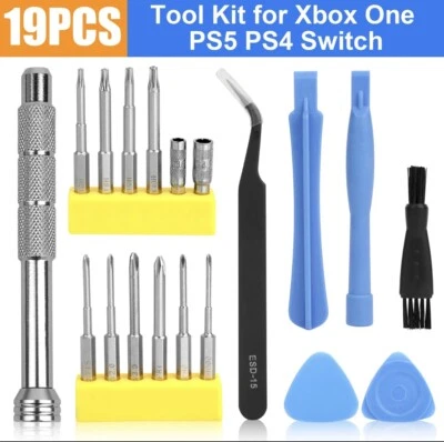 Screwdriver Repair Tool Kit for Switch Wii U DS Lite 3DS Gamecube Sega Xbox PS5 - Image 1 of 4