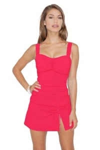 Conjunto de traje de baño Tankini con falda sujetador copa D Profile by Gottex Tutti Frutti UW 8 nuevo con etiquetas - Imagen 1 de 8