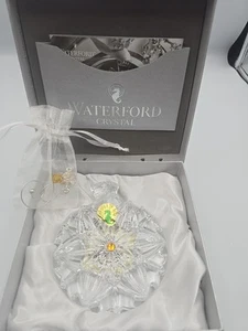 Waterford Crystal Snowflake Wish 2014 edición limitada adorno con potenciador/caja - Imagen 1 de 8