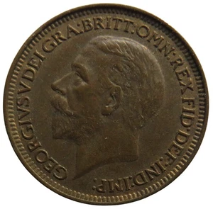 1929 King George V Farthing Coin In High Grade - Great Britain - Picture 1 of 2