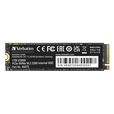 Verbatim Vi3000 SSD 1TB M.2 PCIe NVMe Internes Solid-State-Module - Bild 1 von 2