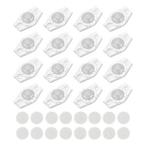 4 Sätze selbstklebende Lenkrollen,45 x 45 x 14 mm,klebrige Rolle (transparent) - Bild 1 von 7