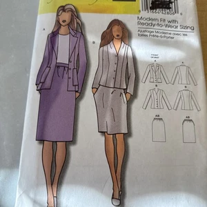 Butterick 5336 Connie Crawford  Jacket Skirt Pattern Size Xsm-Sm-Med-Lg-Xlg uncu - Picture 1 of 13