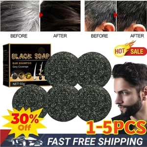 1-5X Barra inversa para cabello gris espartano, barra inversa gris melena, jabón en barra oscurecedora para cabello - Imagen 1 de 16