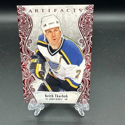 KEITH TKACHUK 2025-26 Upper Deck Artifacts /599 Ruby #161 Blues Great  ID:149040 - Image 1 of 2