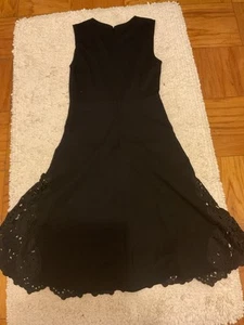 Vestido midi ajustado y acampanado de encaje talla 4 pequeño KOBI para mujer - Imagen 1 de 11