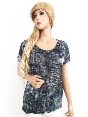 2nd Day Tunika Bluse Gr. XS Modal 100% Leopardenmuster Kurzer Ärmel Runder Au... - Bild 1 von 4