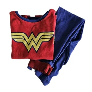 DC Comics Wonder Woman Pajama Set, Shirt And Pants,  Superhero Costume Girls 6 - Picture 1 of 18