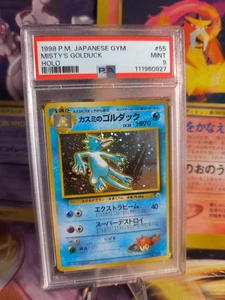 Carta Pokemon Misty's Golduck Entoron Sfida Palestra Holo 1998 Giapponese PSA 9 - Foto 1 di 5