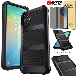 For Samsung A06/A16/A26/A36/A56 5G Heavy Duty Case Cover Privacy Tempered Glass - Picture 1 of 53