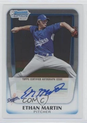 2011 Bowman Chrome Prospects Auto Ethan Martin #BCP179 Auto - Image 1 of 2