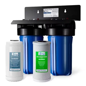 2-Stage Whole House Water Filtration System with 10 In. X 4.5 In. Carbon Block a - Picture 1 of 12
