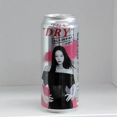 Пустая банка пива Asahi Super Dry BLACKPINK ограниченное издание 500 мл Корея - Изображение 1 из 4