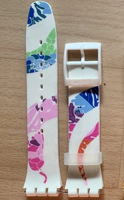 Swatch SUOZ158 Bracelet de Montre « La légende du serpent blanc » 21 cm Neuf - Photo 1/4