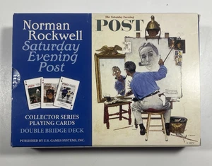 Juego de cartas selladas Norman Rockwell Saturday Evening Post Double Bridge Deck 2004 - Imagen 1 de 9