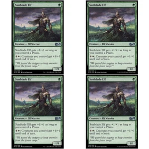 4 x SUNBLADE ELF NM M15 mtg Green - Elf Warrior Unc - Picture 1 of 1
