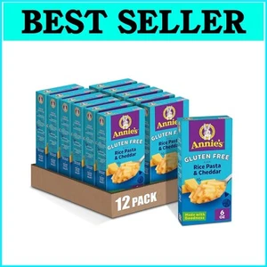 Annie's Rice Pasta & Cheddar Mac and Cheese - Gluten Free, No Artificial Flavors - Picture 1 of 11