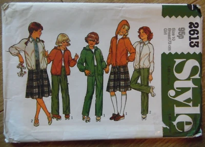 Style 2613 Sewing pattern Girls  Unlined Jacket hood Skirt Trousers Cut a 10 - Image 1 of 4