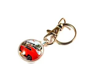 Key Rings for Men Split Ring Hot Rod Muscle Cars Gift for Car Guy 69 Dodge - Picture 1 of 4