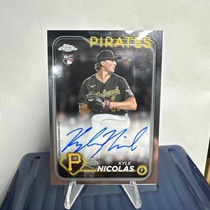 Autógrafos de novato Topps cromados 2024 #RA-KN Kyle Nicolas (AU, RC) - Imagen 1 de 8