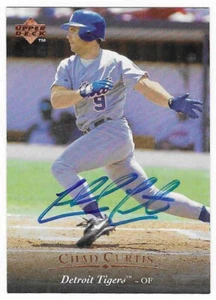 CHAD CURTIS 1995 UPPER DECK AUTOGRAPHED SIGNED # 424 DETROIT TIGERS - Picture 1 of 1
