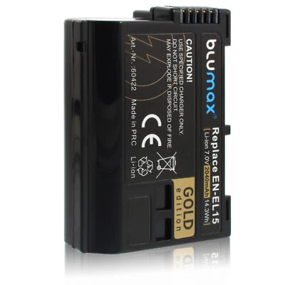 BLUMAX TECHNOLOGIES Batteria BLUMAX GOLD EN-EL15B EN-EL15 2040mA per Nikon D7000 D7100 D7200 D7500