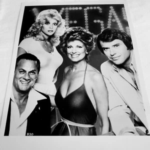 Vegas TV Show Robert Ulrich Tony Curtis Cast B & W Publicity Photo Still 1978 - Picture 1 of 6