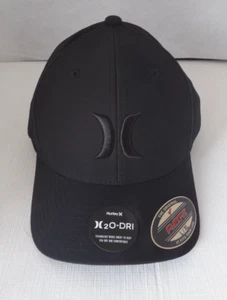 NUEVO CON ETIQUETAS Auténtico HURLEY H2O-DRI Negro Logo Flex Fit Sombrero Unisex Talla L/XL - Imagen 1 de 8