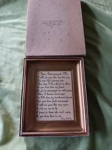 Vintage gerahmt {You Encouraged Me) Gedicht - Bild 1 von 11